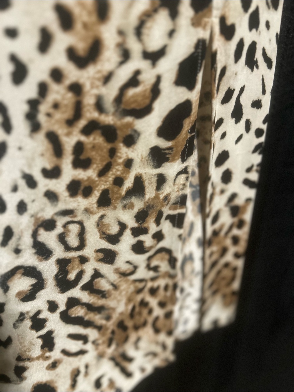 Express Leopard Print Wrap Midi Dress in Cream and Brown - Picture 2 of 7